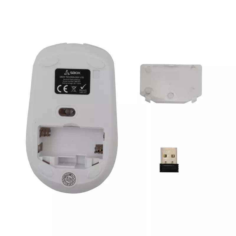 Rato SBOX WM-837 branco USB Type-A