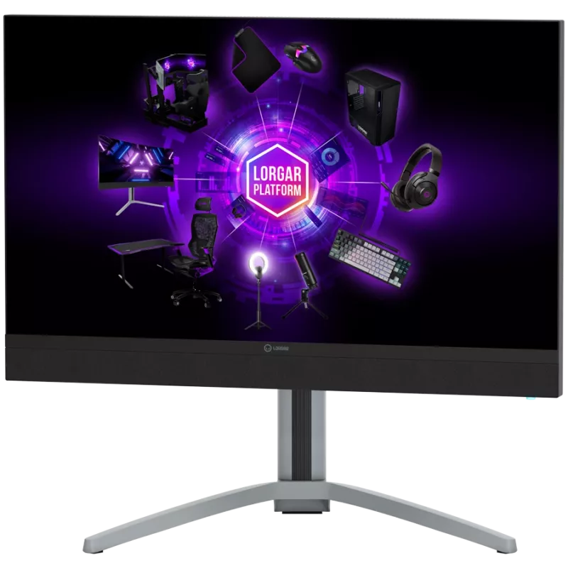 LORGAR 27MP1, Monitor de gaming UHD MiniLED Pro, 27'' (3840*2160) Ecrã plano Fast-IPS, preto/cinzento leitoso