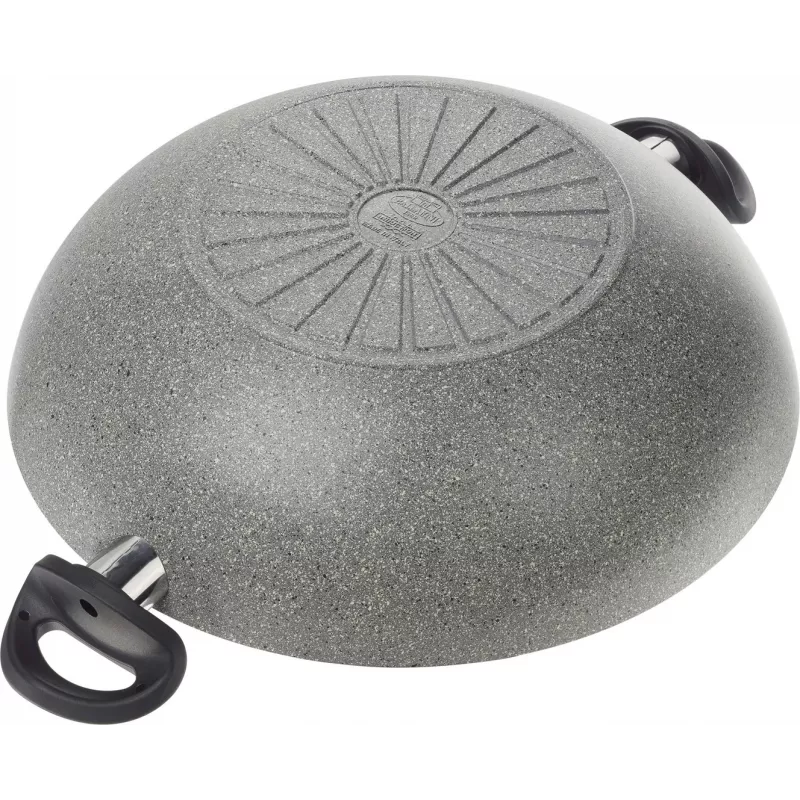 Wok Ballarini Ferrara FERR8KD.36D 36 cm, revestimento granito, duas pegas e tampa
