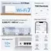 Sistema Mesh Wi-Fi TP-LINK Mercusys Halo H25BE (Wi-Fi 7, dual-band 2,4/5 GHz, 2880 Mbps) pack de 2, 3 antenas internas, branco