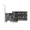 Placa SATA e M.2 PCI Express DeLOCK 3 portas SATA e 2 slots M.2 Key B