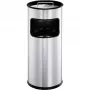 Balde de lixo Durable 333023 17 L redondo metal prateado