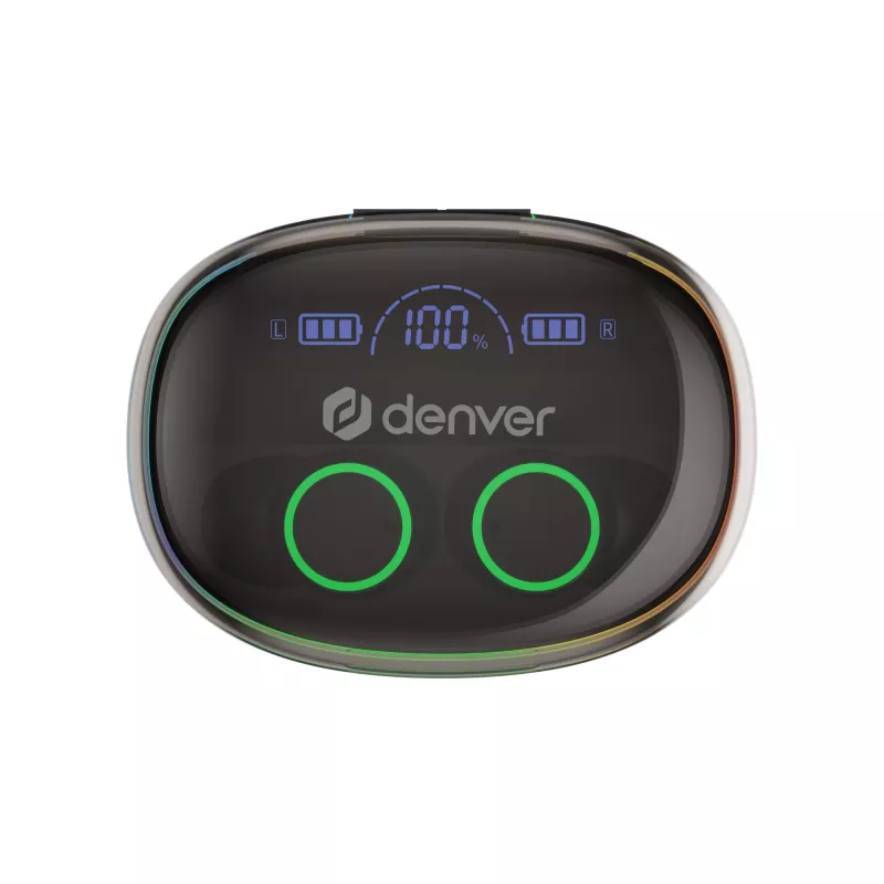 Denver TWE-55B Auriculares True Wireless Bluetooth, preto