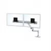 Ergotron 45-489-216 LX Desk Dual Direct Arm suporte para monitores, até 25 polegadas (63,5 cm), 0,9–5 kg, branco