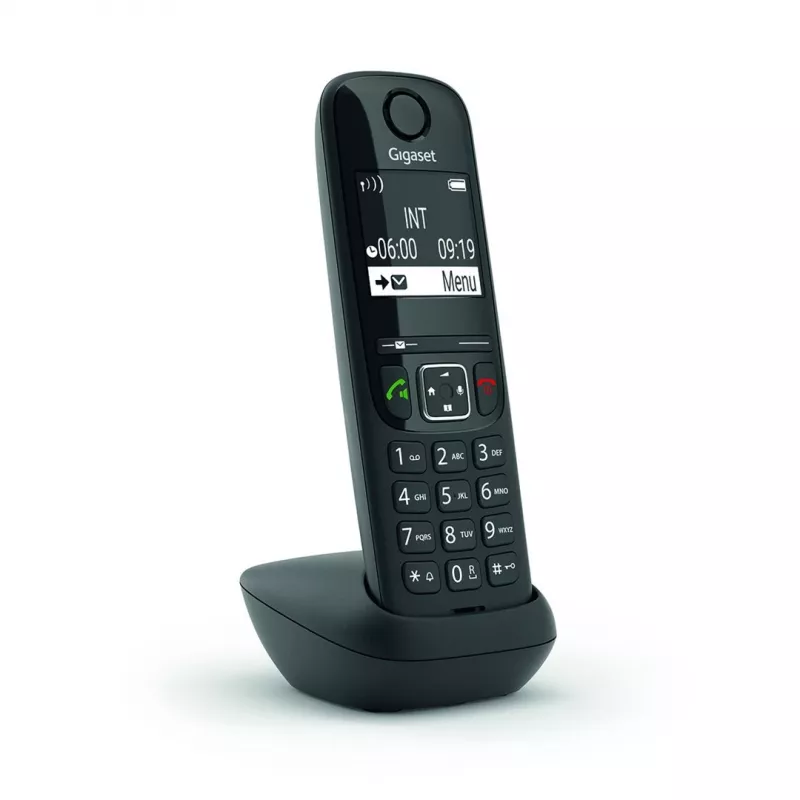 Telefone analógico/DECT Gigaset AS690HX Auscultador sem fios com identificação de chamadas Preto