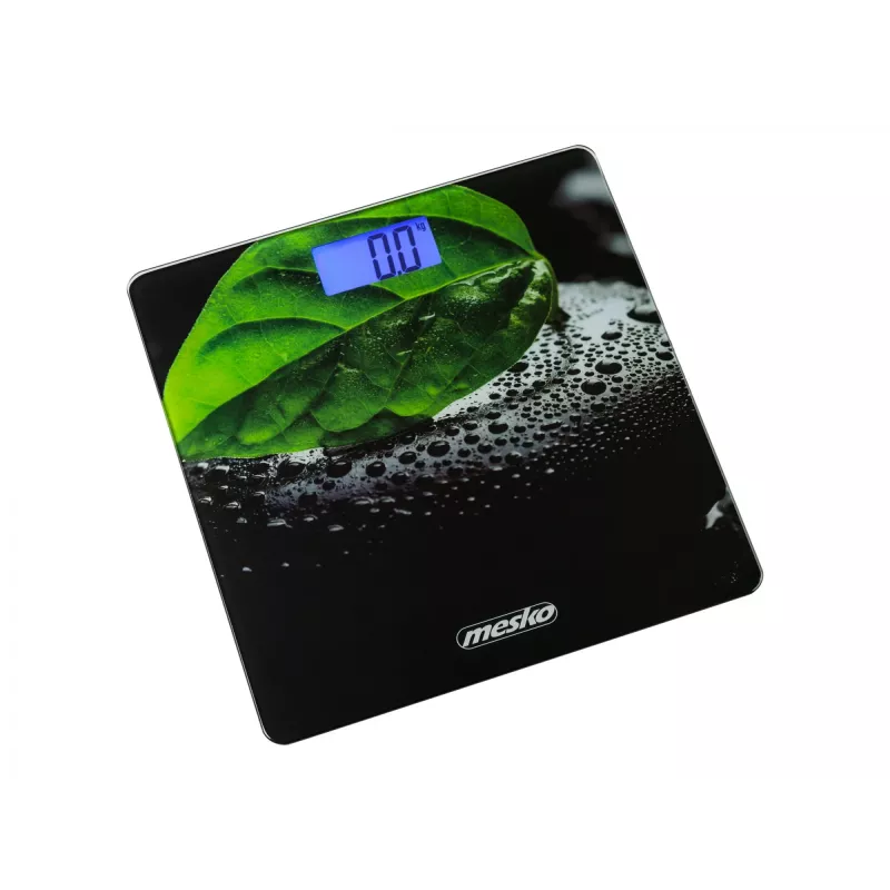 Balança de casa de banho Mesko MS 8149 Peso máximo 150 kg Precisão 100 g preta verde