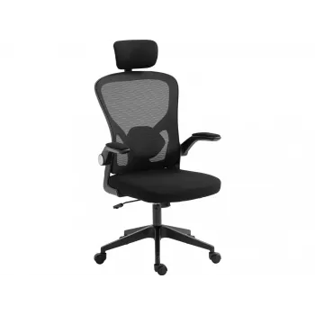 Cadeira gaming Sandberg ErgoFusion Basic assento acolchoado encosto em malha preto