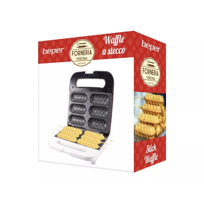 Beper P101CUD100 Party Line Máquina de palitos de waffle, 6 waffles
