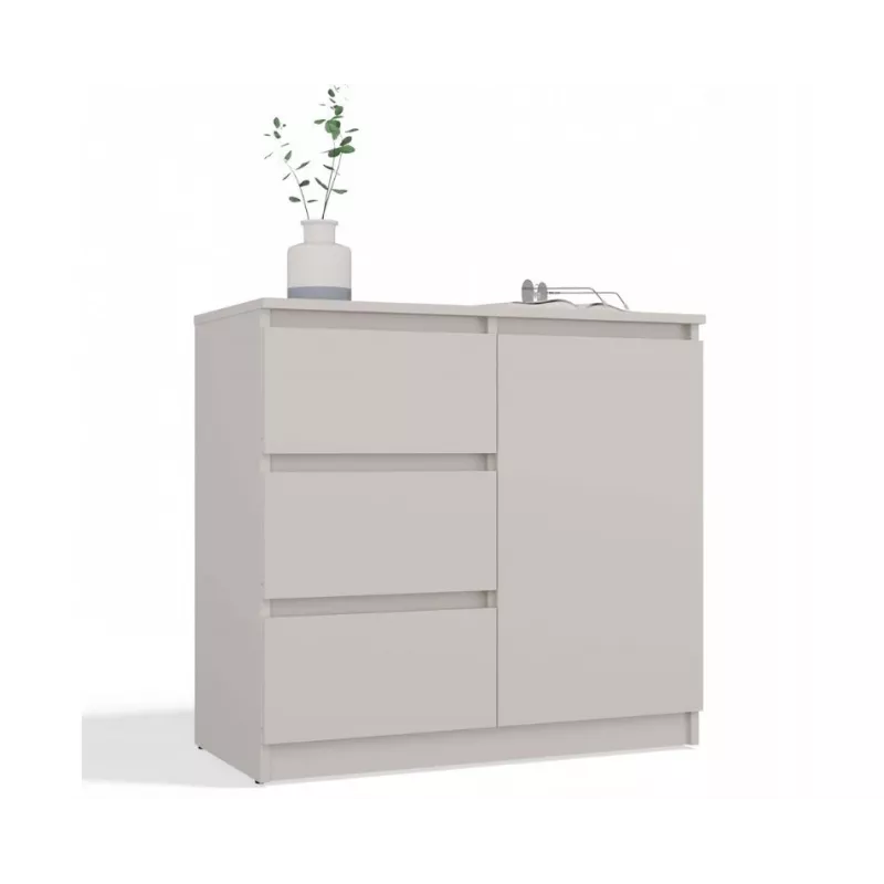 COMODA 1 PORTA 3 GAVETAS COR CAXEMIRA