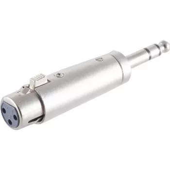 Adaptador de áudio ShiverPeaks conector fêmea XLR para ficha jack 6,3 mm (1/4 polegadas) TRS BS55035, conector fêmea estéreo