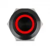 Botão de pressão para painel DELOCK 22015 22 mm, 12 V, 5 terminais de solda