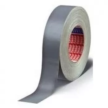 Fita de tecido Tesa 4657, 19 mm x 50 m, cinzenta, tecido especial revestido a plástico