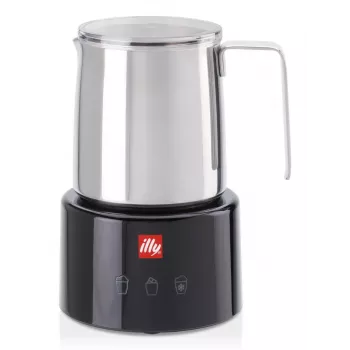 Espumador/aquecedor de leite Illy 23760 preto aço inoxidável 250 ml