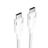 Vention TRDWH cabo USB-C para USB-C, entrançado, 2 m, 60 W PD, 3 A, 480 Mbps, branco