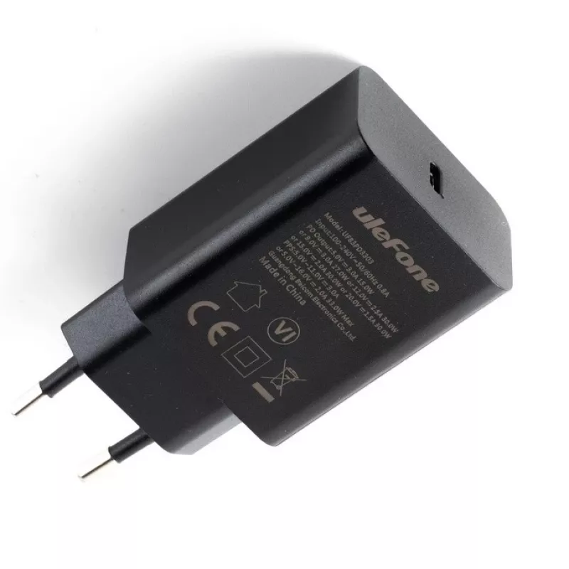 Carregador UleFone 33W – fonte de alimentação USB UleFone 33W