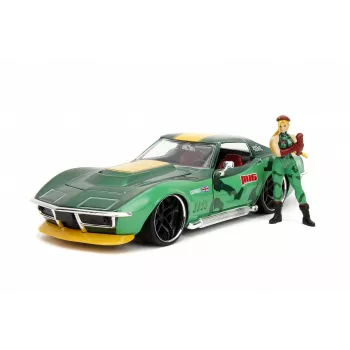 Carro Jada Toys Street Fighter 1969 Chevrolet 1:24 metal verde