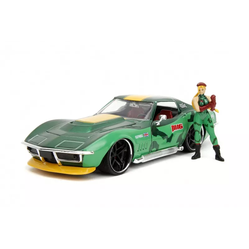 Carro Jada Toys Street Fighter 1969 Chevrolet 1:24 metal verde