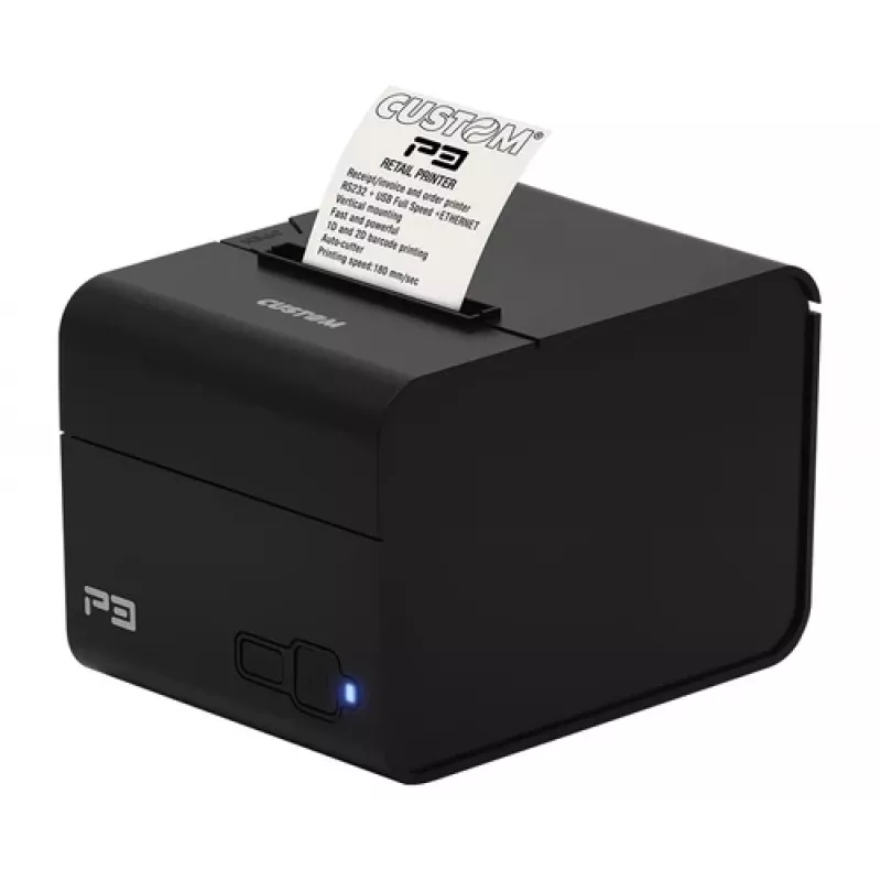 Impressora Custom PRINTER P3X 80MM ETH USB RS232 - Impressora POS - Impressão térmica direta
