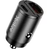 Carregador de automóvel YENKEE CAR 02 Power Delivery 30W com conectores USB-A e USB-C
