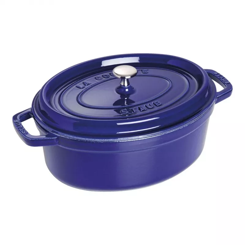 Cocotte de ferro fundido Staub 4,25 L, 29 cm, azul