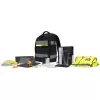 Mochila DICOTA Hi-Vis V2 preta 320x220x455mm PET TPU