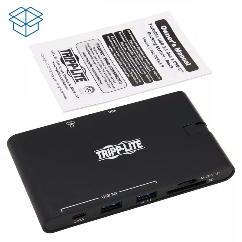 Dock USB-C – 4K HDMI, VGA, USB 3.2 Gen 1, hub USB-A/C, Gigabit Ethernet, slots para cartões de memória, carregamento PD 100 W