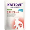 Comida húmida para gatos KATTOVIT Rim/Renal saco 85 g – 12 x 85 g, aves (vaca, frango, pato, peru) para gatos adultos com insuficiência renal