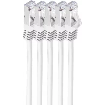 Cabo de rede ShiverPeaks BS75513-W-SET5 3 m Cat7 S/FTP