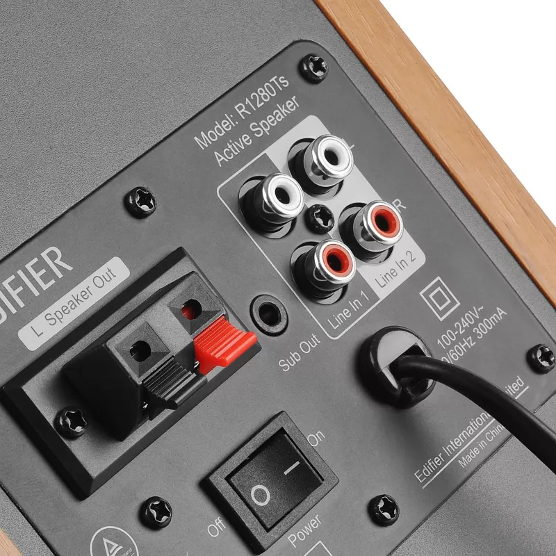 Edifier Studio R1280Ts 2.0 madeira/prateado Retail