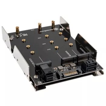 Caixa HDD/SSD SilverStone SST-SDP12 — adaptador de suporte de montagem interno para unidades de 3,5