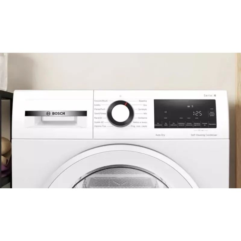 Máquina de secar roupa Bosch WQG145APPL 9 kg bomba de calor, 14 programas, visor LED, branco
