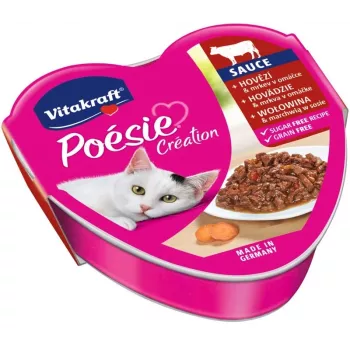 Vitakraft Poesie Creation SOS comida húmida para gatos, vaca e cenoura, 85 g