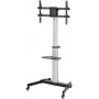Suporte com carrinho Manhattan para TV e monitores, para ecrãs: 37 a 86 polegadas, inclinação de -10 a 5°, rotação de 90°, compatibilidade VESA: todos entre 200x200 e 600x400 mm – verifique as dimensões dos quatro orifícios de montagem na parte de trás do ecrã para garantir que encaixa, máx. 50 kg, suporte
