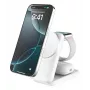 Carregador de interior Belkin UltraCharge 25W Qi2 Carregador magnético 3-em-1 UE Branco Quadrado
