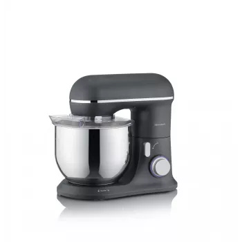 Robot de cozinha SEVERIN KM 3899 — 1200 W, tigela de aço inoxidável de 5,3 l, Preto