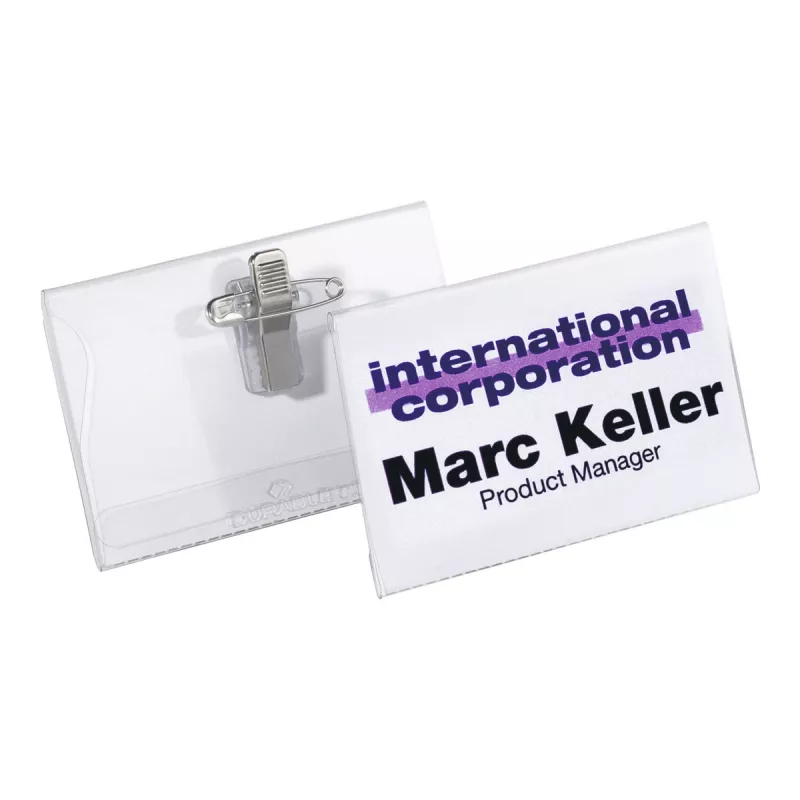 Durable PVC Combi Clip Placa de Nome Durable 8101-19
