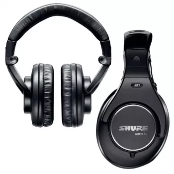 Auscultadores Shure SRH840 com cabo preto