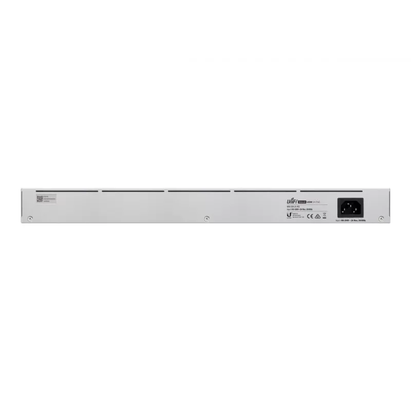 Comutador gerido L2/L3 Ubiquiti UniFi USW-24-POE, 24x Gigabit Ethernet (16x PoE+), 2x SFP, 1U, prateado