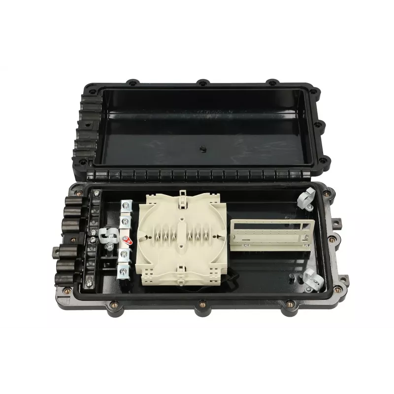 Extralink Jerry caixa de emenda FTTX para exterior, 2 tabuleiros, 24 fibras