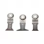 FEIN E-Cut Combo Starlock WOOD & METAL conjunto de lâminas de serra 35222967100, 3 lâminas de imersão (Long-Life 50 x 35 mm e 50 x 65 mm, Universal 55 x 44 mm), encaixe Starlock