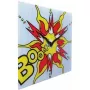 Relógio de parede NeXtime 8173 Boom, 43x43 cm, vermelho/amarelo/branco