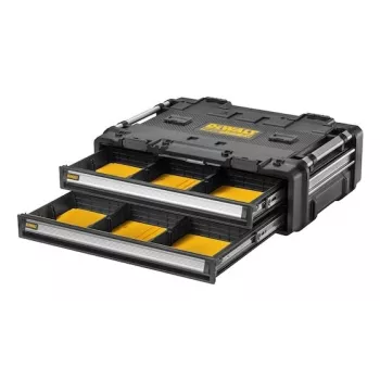 Caixa de ferramentas DeWalt DWST08520-1 metal-plástico, preto e amarelo