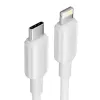 Cabo USB-C para Lightning 3A 480 Mbit/s 1 m BRANCO