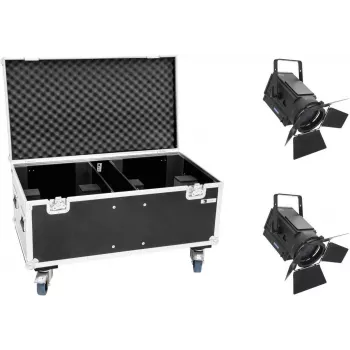 Conjunto de luzes LED EUROLITE THA-250F 2x com mala de transporte