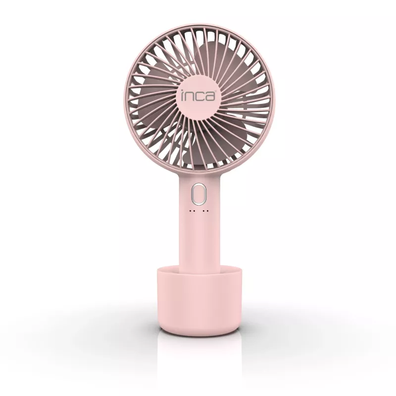 Ventilador nebulizador de mão Inca IMF-12P rosa