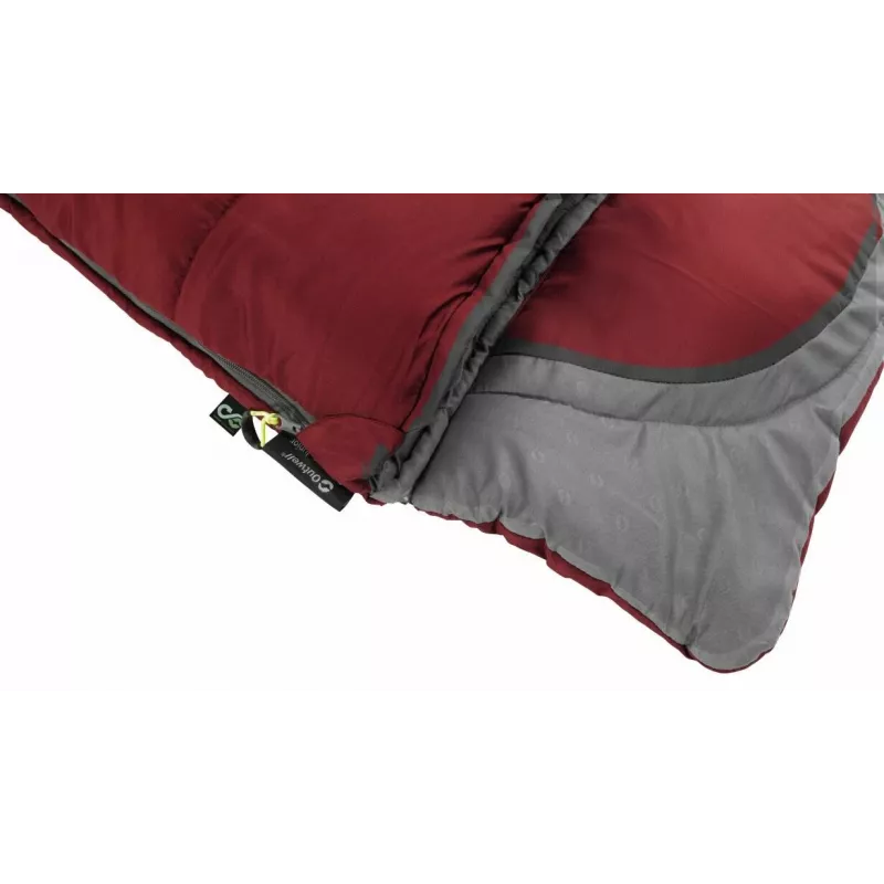 Saco-cama Outwell Contour Junior retangular poliéster 170 cm x 70 cm, vermelho