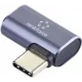 Adaptador Renkforce USB4® [1x ficha USB4® - 1x conector fêmea USB-C®] 40 Gbit/s 90° angular à esquerda, ficha em alumínio (RF-5245272)