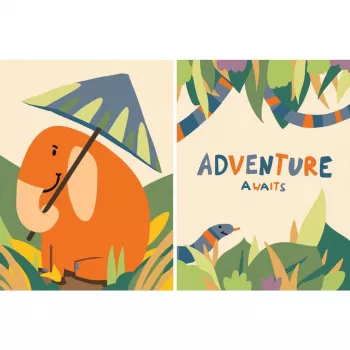Conjunto de pintura Ravensburger CreArt Hello Baby Safari — conjunto de pintura para principiantes para bebés e crianças pequenas