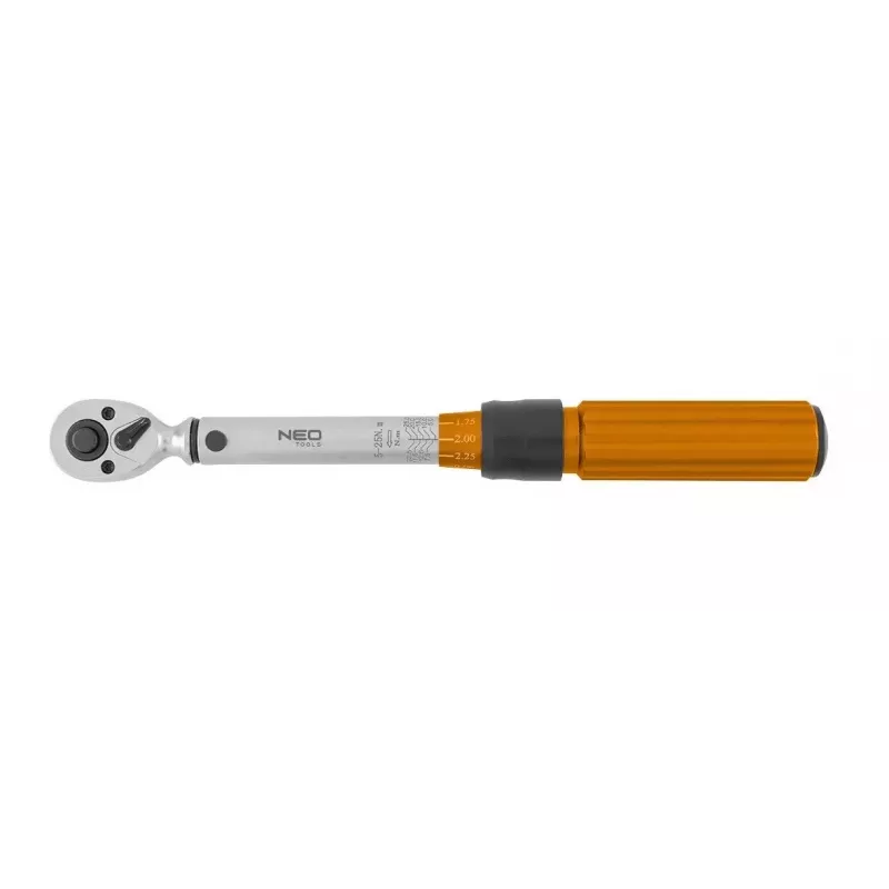 Chave dinamométrica bidirecional Neo Tools 1/4, 5-25NM, conjunto de 21 peças