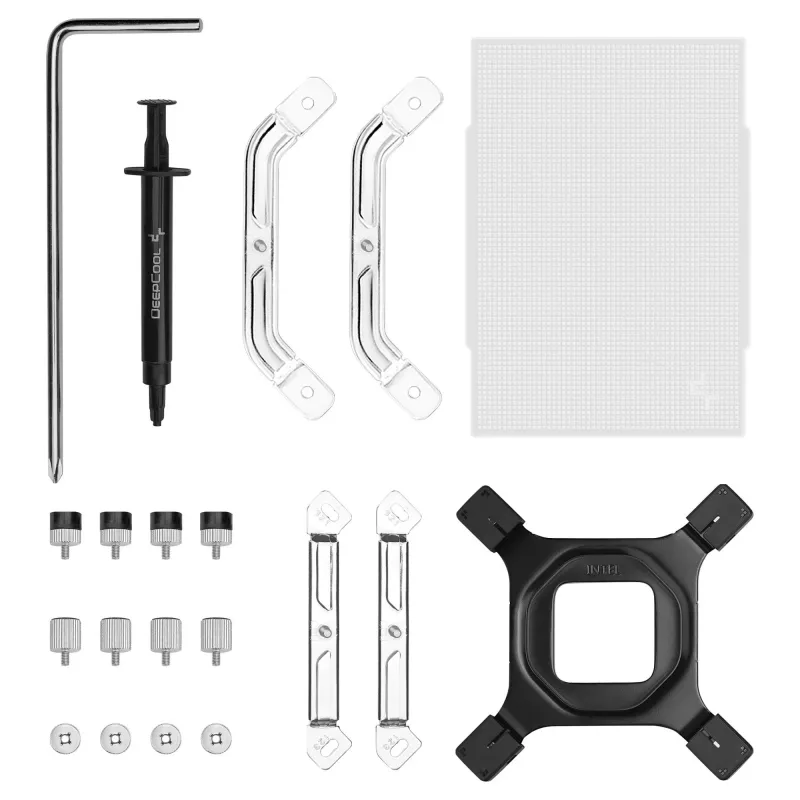 Dissipador de ar para processador DeepCool AK500 G2 WH, ventoinha de 120 mm, pressão de ar máx. 3,33 mmH2O, 117×129×159 mm, branco